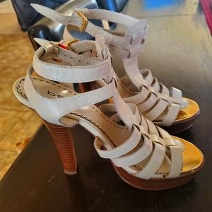 BeBe Leather strapy high heels